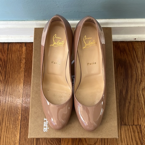 Christian Louboutin - New Simple Pump 100 Patent Calf size 38.5 Nude - Picture 7 of 8